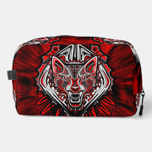 Wolf Haida Tribale Totem Ontwerp Toilettasje