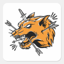 Wolf hand tekening illustratie T-Shirt Trucker Hat