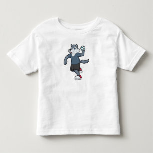 Wolf Handball speler Handball Kinder Shirts