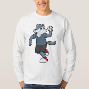 Wolf Handball speler Handball T-shirt