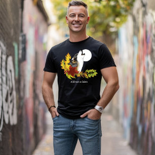 Wolf Harvet Moon T-shirt