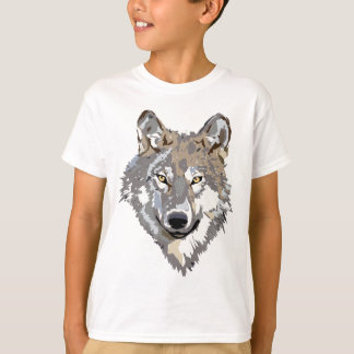 Wolf Head Art Tattoo Design T-shirt