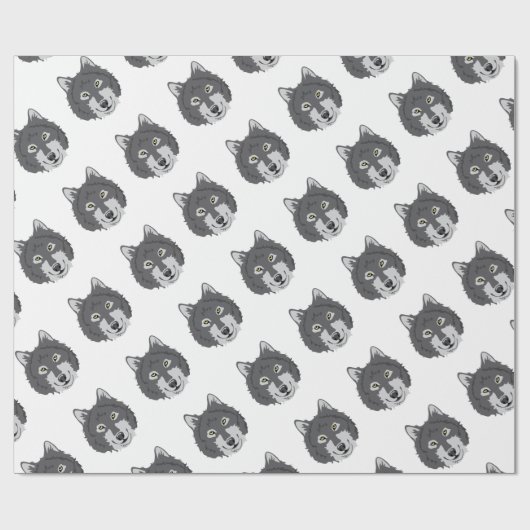 Wolf Head Cadeaupapier (Vlak)