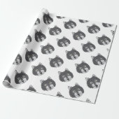 Wolf Head Cadeaupapier (Uitgerold)