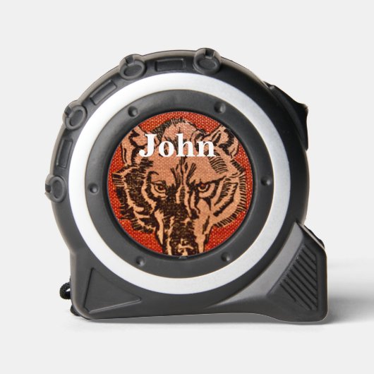 Wolf Head on Red Rolmaat (Voorkant)