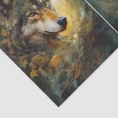 Wolf Head Tissuepapier (Detail)