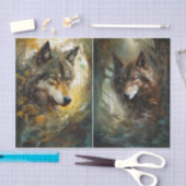 Wolf Head Tissuepapier (Craft)