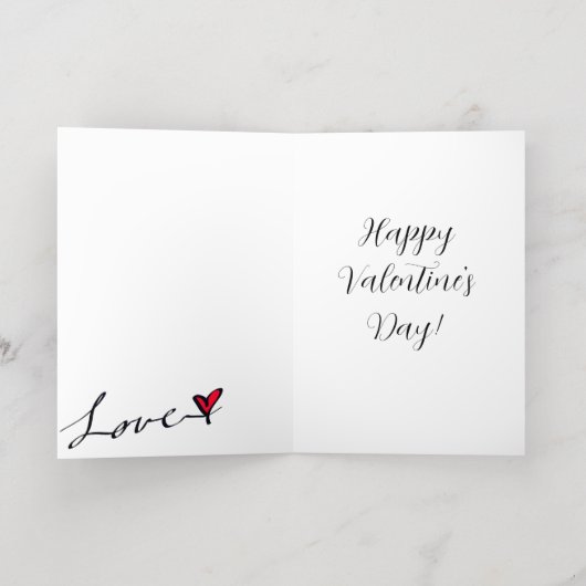 Wolf Heart - Carte de Saint-Valentin (Couchage intérieur)