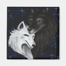 Wolf Heart Magnet - Original