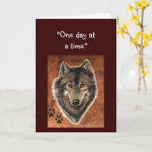 Wolf & het Citaat van Sporen "Één Dag Kaart (Gele Bloem)