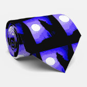 Wolf Howing à la Cravate personnalisée de la lune (Roulé)