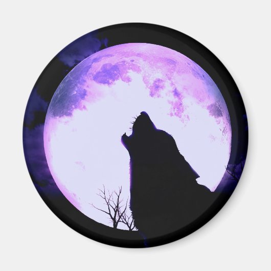 Wolf Howl Magnet (Devant)