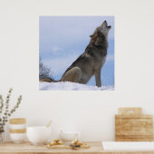 Wolf Howl Poster (Keuken)