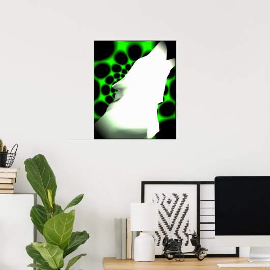 Wolf howl poster (Thuiskantoor)