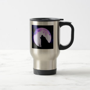 Wolf Howl Roestless Travel Mug Reisbeker