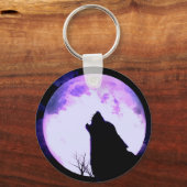 Wolf Howl Sleutelhanger (Voorkant)