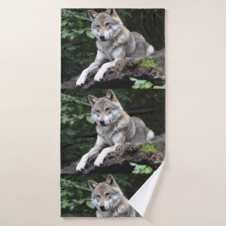 Wolf Howl Wild Life Animal Trees Destiny Destiny's Bad Handdoek