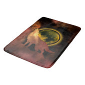 WOLF HOWLF IN RUIMTEMOON GALAXY BADMAT (Gekanteld)
