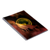 WOLF HOWLF IN RUIMTEMOON GALAXY NOTITIEBOEK (Rechterzijde)