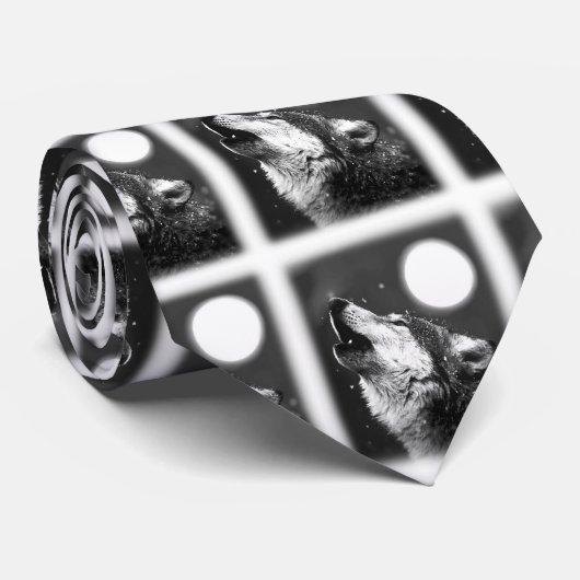 Wolf Howling à la Cravate de la lune (Roulé)