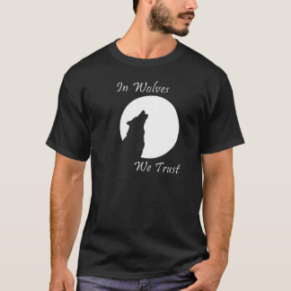 Wolf Howling bij het Shirt Moon - In Wolven vertro