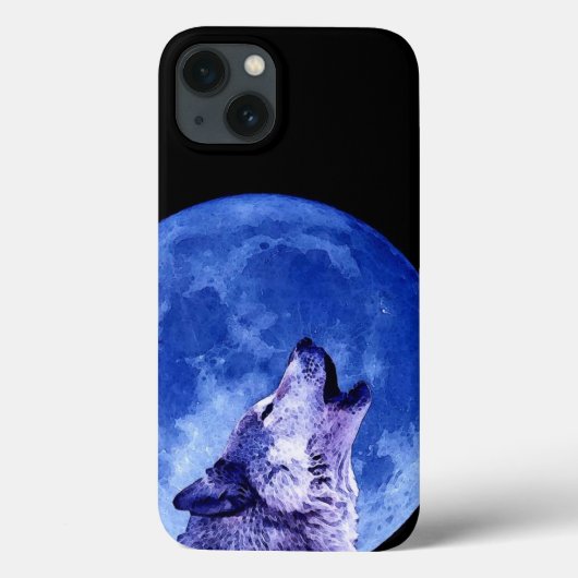 Wolf Howling bij Moon Case-Mate iPhone Case (Achterkant)