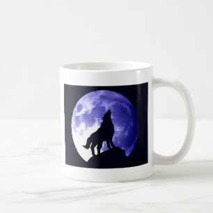 Wolf Howling bij Moon Koffiemok