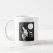 Wolf Howling bij Moon Koffiemok (Links)
