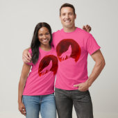 Wolf Howling bij Moon T-shirt (Unisex)
