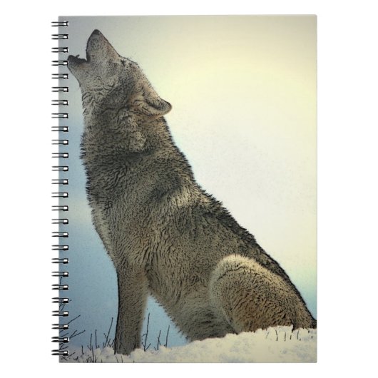 Wolf Howling dans le Carnet de neige (Devant)