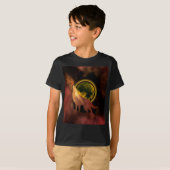 WOLF HOWLING EN T-shirt GALAXY LUNE ESPACE (Devant entier)