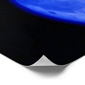 Wolf Howling Freedom Pleine lune bleue Poster de n (Coin)