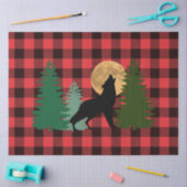 Wolf Howling Full Moon Tissuepapier (Craft)