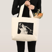 Wolf Howling Grote Tote Bag (Voorkant (product))