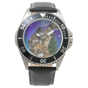 Wolf Howling Horloge