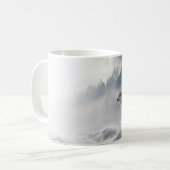Wolf Howling in Snow Coffee Cup Koffiemok (Voorkant links)