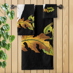 Wolf Howling Moon Bad Handdoek