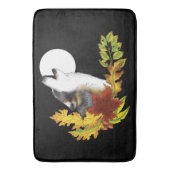 Wolf Howling Moon Badmat (Voorkant Verticaal)