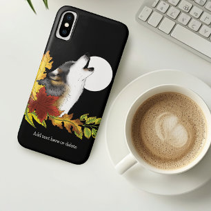 Wolf Howling Moon iPhone X Hoesje