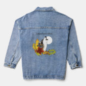 Wolf Howling Moon Denim Jacket (Achterkant)