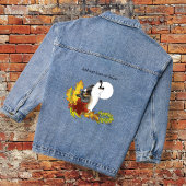 Wolf Howling Moon Denim Jacket