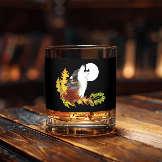 Wolf Howling Moon Whisky Glas