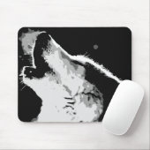 Wolf Howling Muismat (Met muis)
