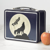 Wolf Howling op de foto van de maan Persoonlijk (In situ)