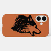 Wolf Howling Silhouette Case-Mate iPhone Case (Achterkant (horizontaal))
