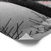 Wolf Howling sur Moon Red Pop Art Poster (Coin)