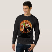  Wolf Howling van Pizza Moon Wolven Trui (Voorkant volledig)