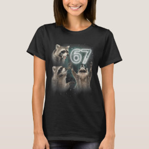 Wolf Huilend naar de Maan 67 6 7 Halloween 67 Wolf T-shirt