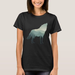 Wolf Huilende Bergbos T-shirt