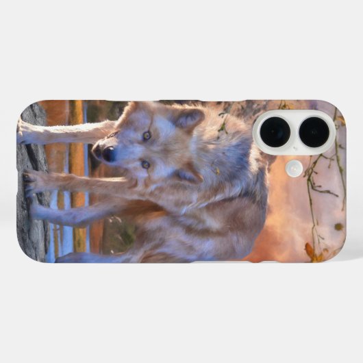 Wolf HUNTING GROUNDS Case-Mate iPhone Case (Achterkant (horizontaal))